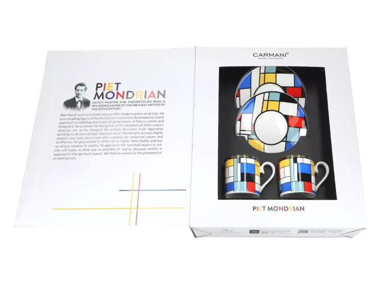 Komplet filiżanek espresso P Mondrian Composition 2.webp