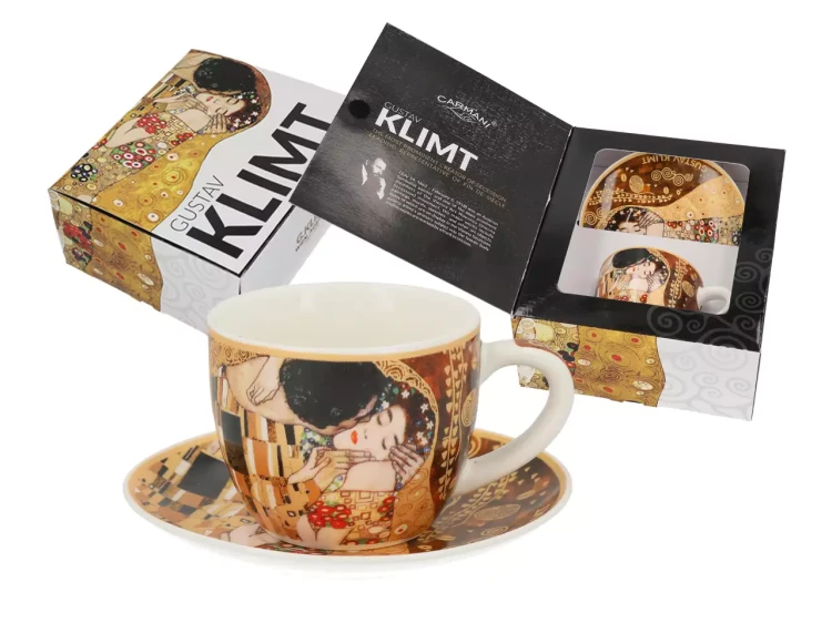 Filiżanka do espresso 80ml Klimt Pocałunek 1.webp