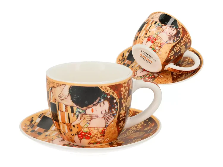 Filiżanka do espresso 80ml Klimt Pocałunek 4.webp