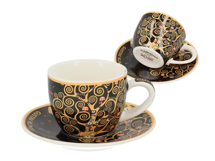 Filiżanka do espresso 80ml Klimt Drzewo życia 3.webp