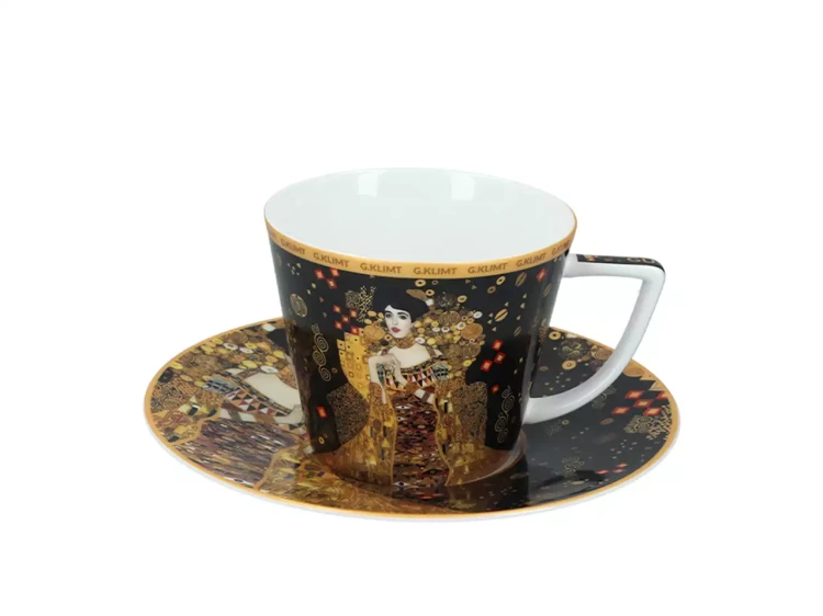 Zestaw kubek i filiżanka Carmani Gustav Klimt Adele 3.webp