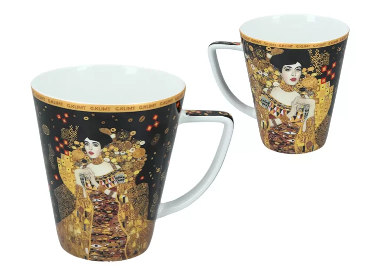 Zestaw kubek i filiżanka Carmani Gustav Klimt Adele 4.webp