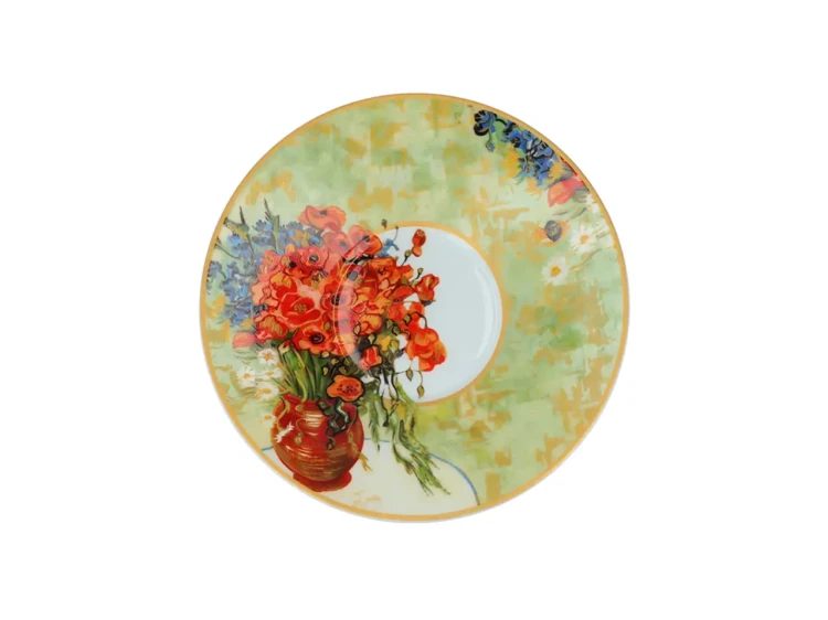 Zestaw kubek i filiżanka Carmani Vincent van Gogh Maki 2.webp