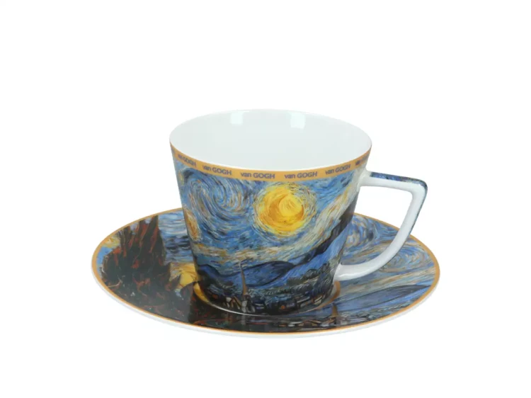 Zestaw kubek i filiżanka Carmani Vincent van Gogh Gwiaździsta noc 3.webp