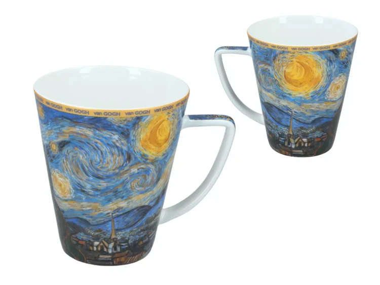 Zestaw kubek i filiżanka Carmani Vincent van Gogh Gwiaździsta noc 4.webp