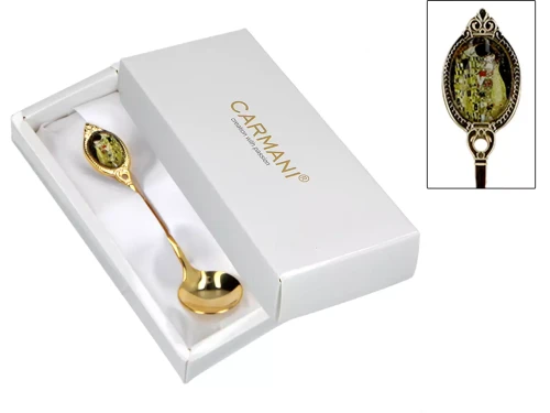 Łyżeczka do cukru pozłacana Gustav Klimt Pocałunek.webp