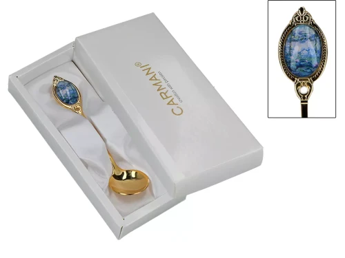 Łyżeczka do cukru pozłacana Claude Monet Nenufary.webp