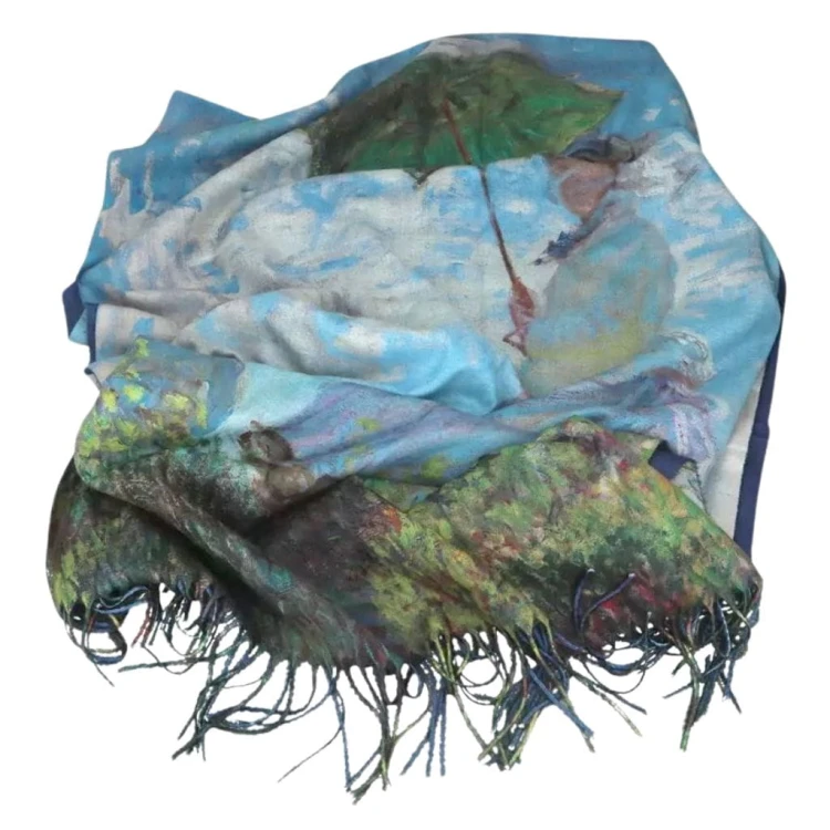 szal gruby claude monet kobieta z parasolką 2.jpg