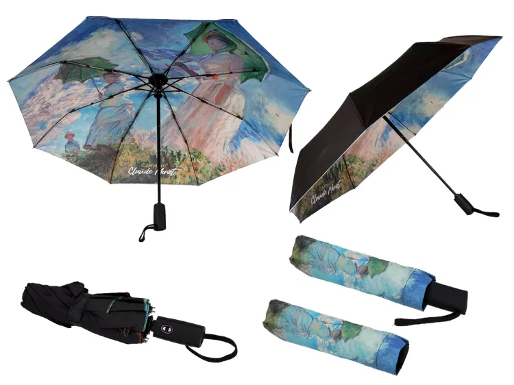 Parasolka składana Claude Monet Kobieta z parasolką wzór pod spodem 1.webp