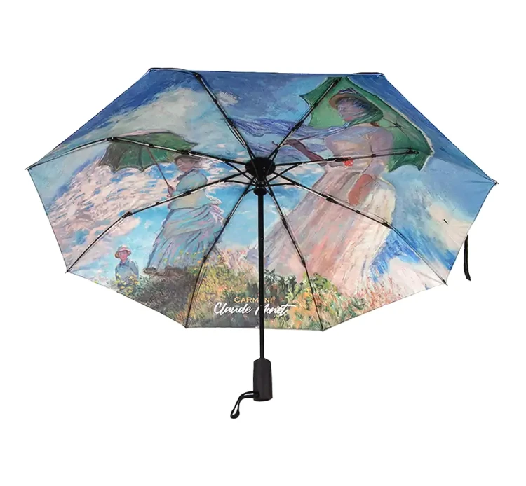 Parasolka składana Claude Monet Kobieta z parasolką wzór pod spodem 5.webp
