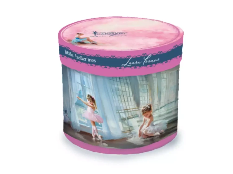 Filiżanka porcelanowa 300ml Laura Lozano Małe baleriny zieleń 3.webp