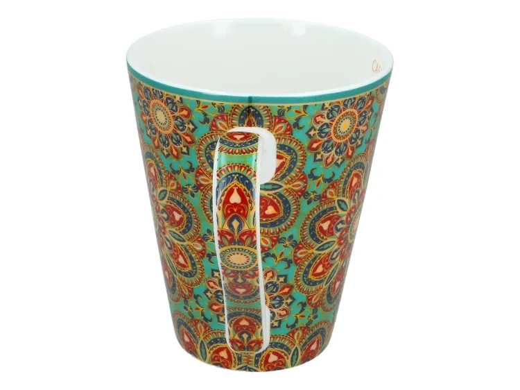 Kubek porcelanowy Casablanca Ornaments zielony 2.webp