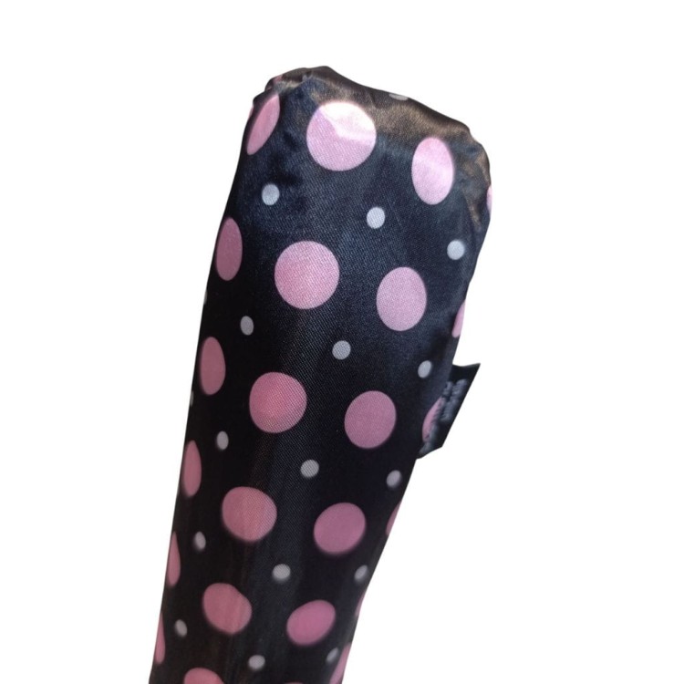 Parasolka składana manualna Lantana Satynowe groszki pudrowy róż pokrowiec