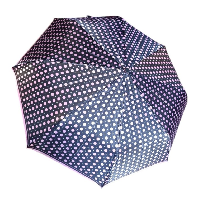 Parasolka składana manualna Lantana Satynowe groszki pudrowy róż