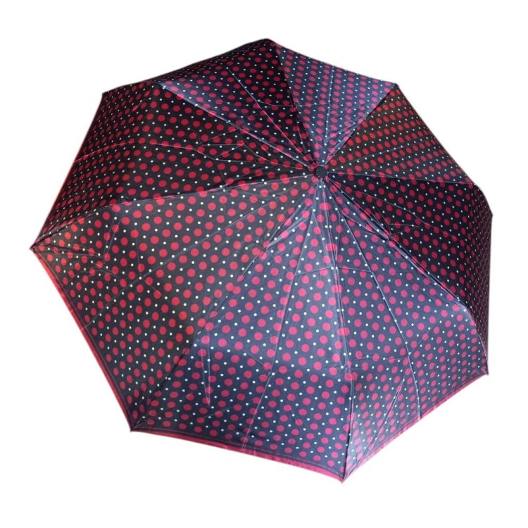 Parasolka składana manualna Lantana Satynowe groszki czerwone