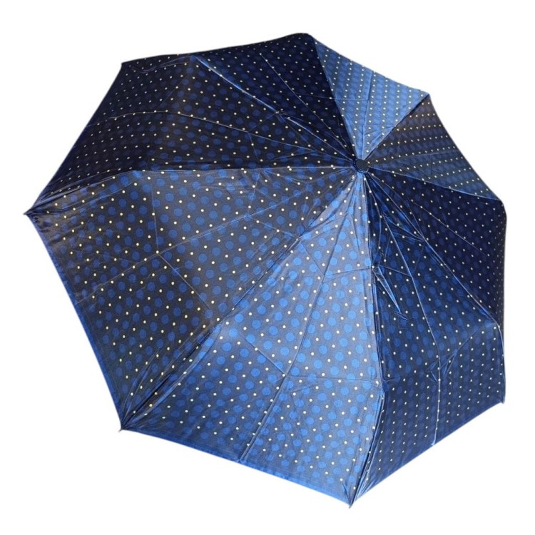 Parasolka składana manualna Lantana Satynowe groszki granatowe