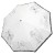 Parasolka składana z falbanką DP362 Romans biała  czasza rozłożona