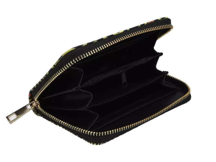 Portfel na zamek Gustav Klimt Pocałunek wnętrze z przegródkami.webp