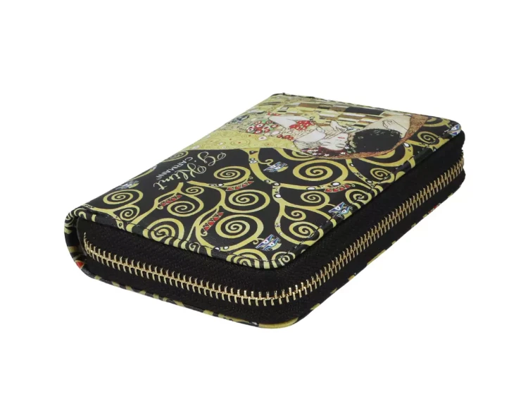 Portfel na zamek Gustav Klimt Pocałunek zapięcie na suwak.webp