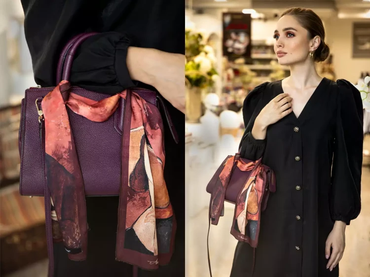 023-4041 Brelok przywieszka do torebki szarfa Amedeo Modigliani modelka.webp