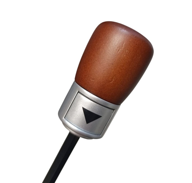 Parasolka półautomatyczna Parasol DA322 Turkusowe kwiaty drewniana rączka