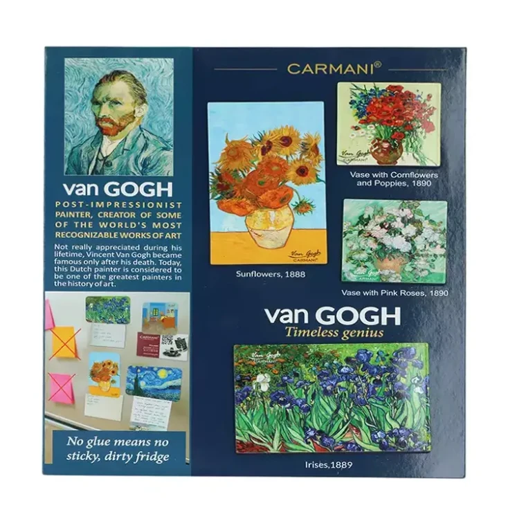 Komplet 4 magnesów na lodówkę Vincent van Gogh Dzieła różne zdjęcie główne.webp