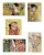 Komplet 5 magnesów na lodówkę Gustav Klimt dzieła różne.webp