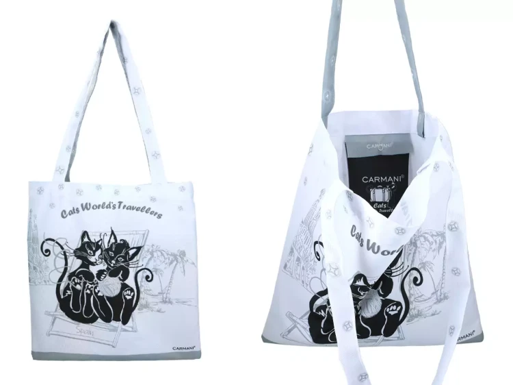 Torba na ramię Koty w Barcelonie wewnętrzna kieszonka.webp