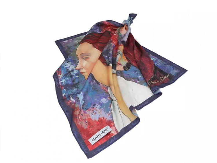 Apaszka z etaminy idealna na prezent Modigliani 2