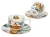 Komplet filiżanek porcelanowych Dom w objęciach zimy elegancki motyw.webp