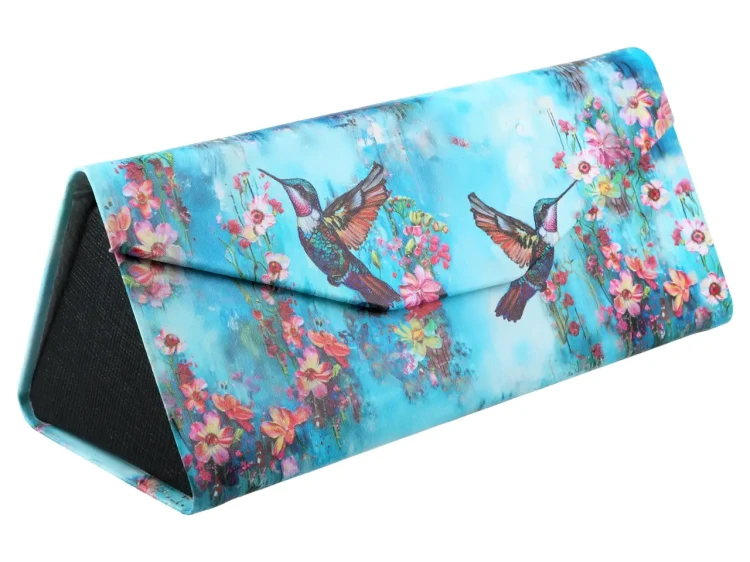 Składane etui na okulary Kolibry przednia strona etui.webp