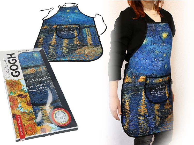 Fartuszek kuchenny - Vincent van Gogh - Noc nad Rodanem zdjęcie główne