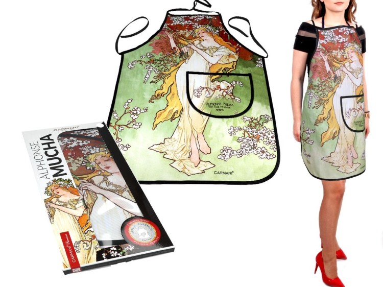 Fartuszek kuchenny carmani a.mucha wiosna 1