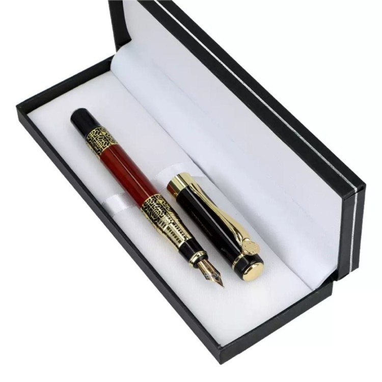 Pióro wieczne bordowe eleganckie w etui