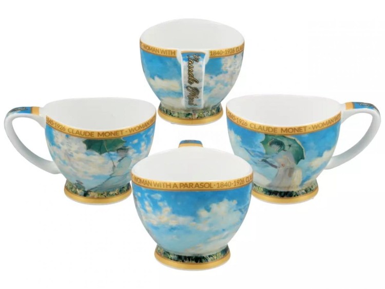 Filiżanka Vanessa 350ml Claude Monet Kobieta z parasolem widok z czterech stron