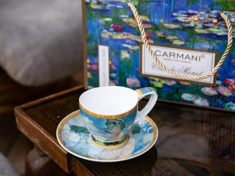 Filiżanka espresso 100ml Monet Kobieta z parasolem 6