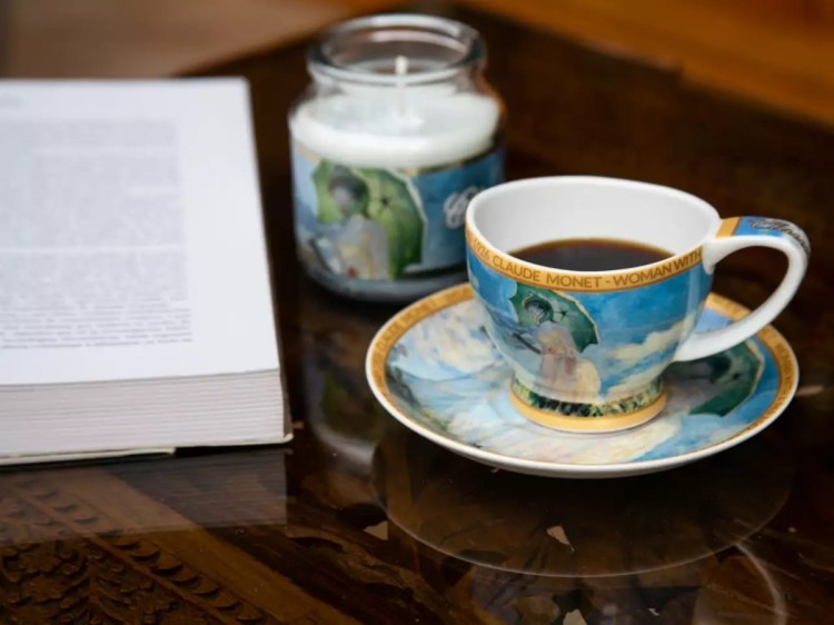 Filiżanka espresso 100ml Monet Kobieta z parasolem 7