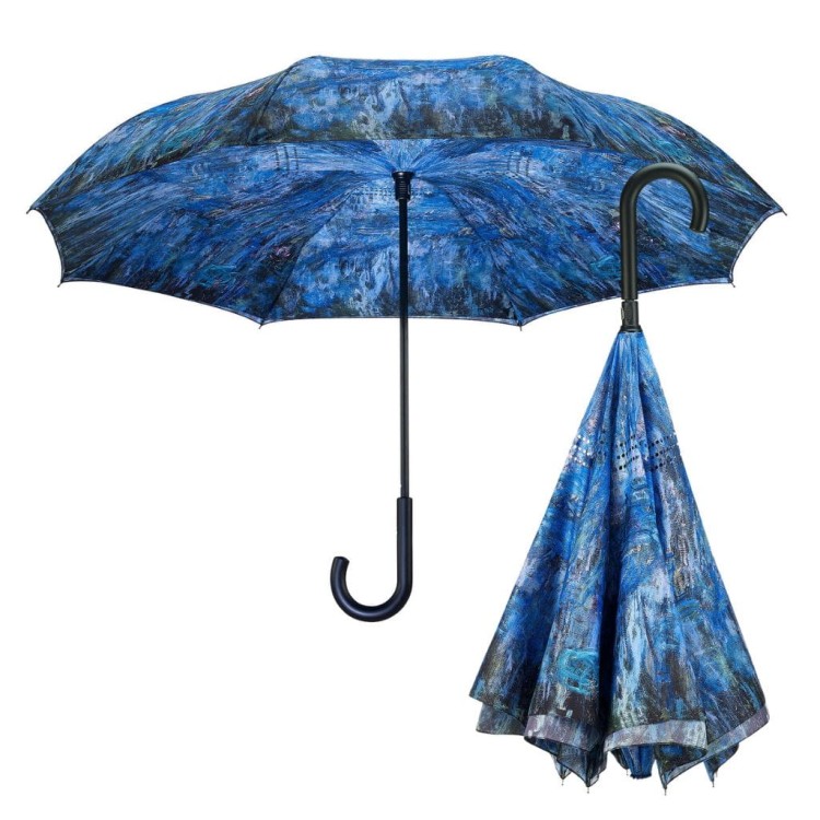 Parasol odwrotny Galleria Monet Lilie wodne i wierzby 20259RC 3.jpg