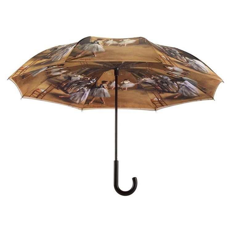 Parasol odwrotny automat Galleria Edgar Degas Lekcja baletu rozłożony ma dwie warstwy materiału