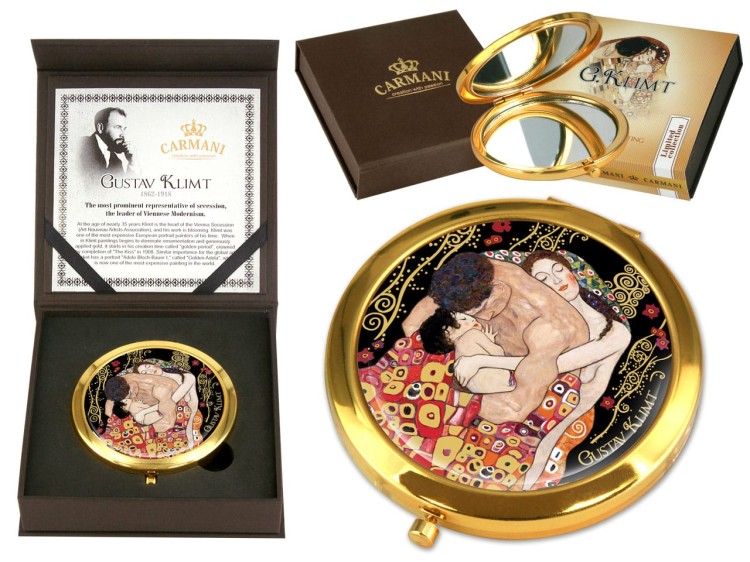 Lusterko do torebki na prezent Carmani Klimt 1