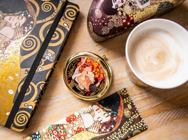 Lusterko do torebki na prezent Carmani Klimt 3