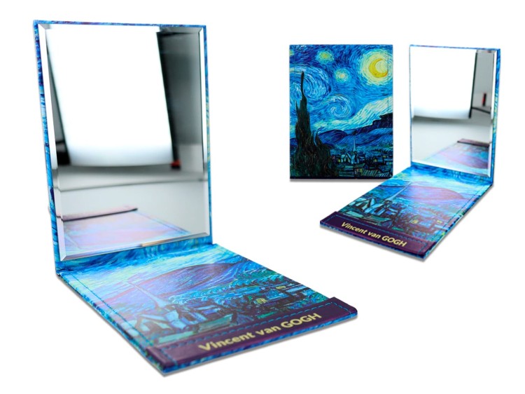 Lusterko 21x15 w etui z podstawką van Gogh Gwiaździsta noc 1