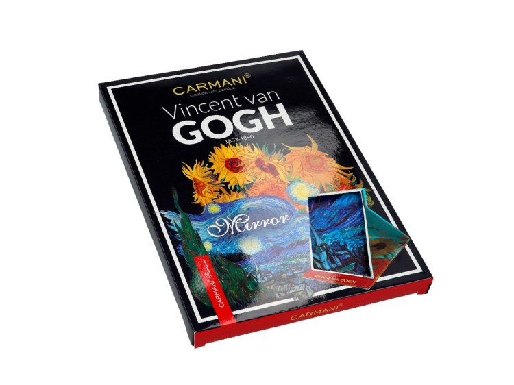 Lusterko 21x15 w etui z podstawką van Gogh Gwiaździsta noc 5