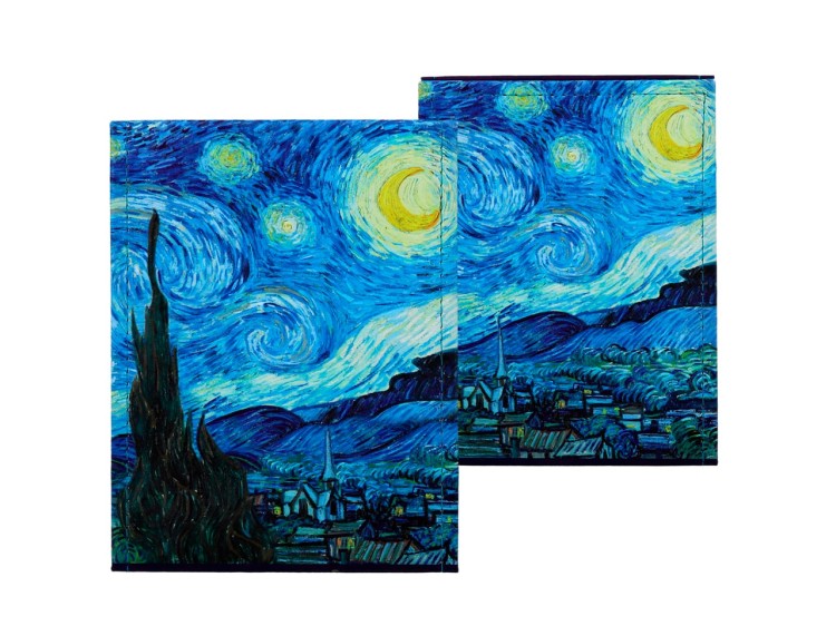 Lusterko 21x15 w etui z podstawką van Gogh Gwiaździsta noc 9