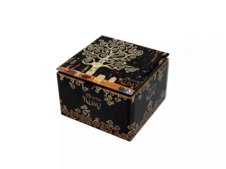 Szkatułka szklana 10 cm Gustav Klimt Drzewo życia 2