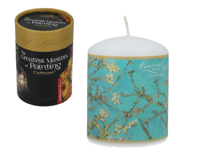 Świeca dekoracyjna van Gogh Migdałowiec z pudełkiem prezentowym