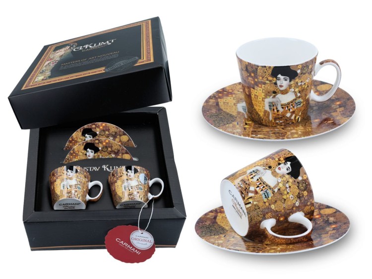 Filiżanki espresso Carmani Gustav Klimt Adele 1