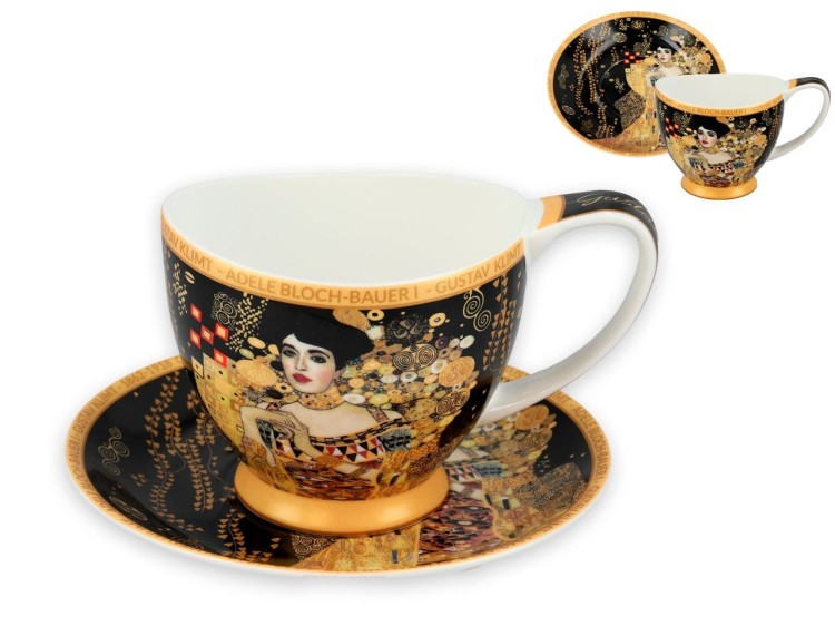 Filiżanka Big Vanessa 350ml Klimt Adele ze spodkiem