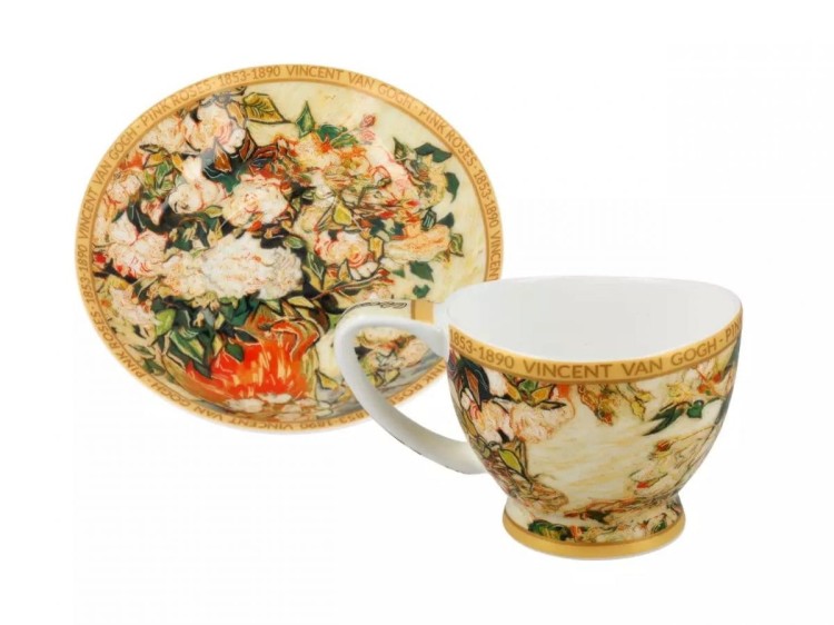 Filiżanka espresso 100ml van Gogh Wazon z różami 1