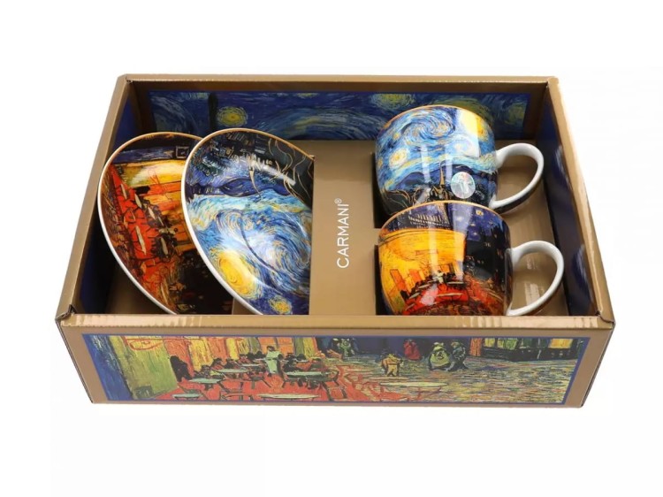 Zestaw 2 filiżanek z porcelany Vincent van Gogh 3